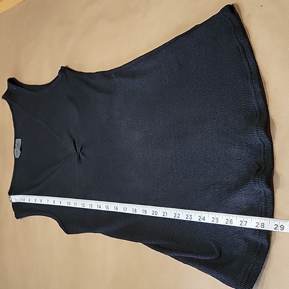 Michael Stars Size One Size Fits Most Black V Neck Sleeveless Knit Top, GUC - Picture 7 of 11
